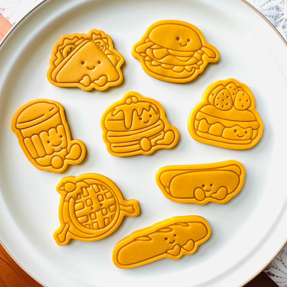 Kitchen Baking Items - Sevimli Burger Sandviç Çerez Kesiciler Karikatür