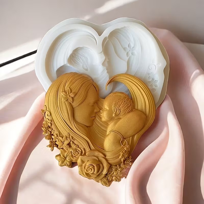 Kitchen Baking Items - Anne ve yavruları desenli 1 adet