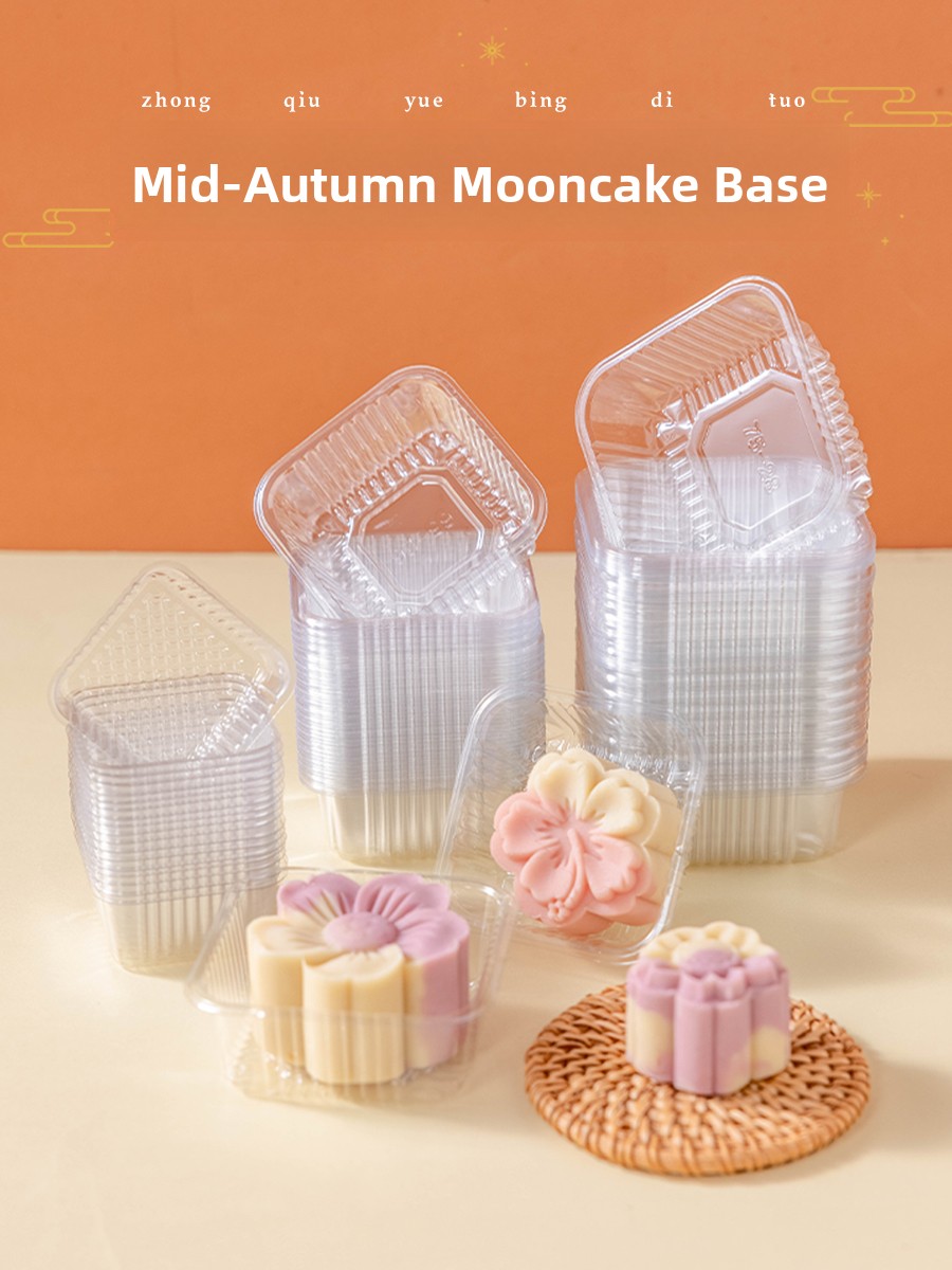 Baking In Kitchen - Kalınlaştırılmış Plastik Ay Çöreği Paketleme Kutusu