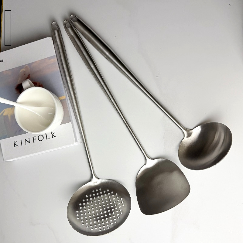 Offset Spatula Set - Tamamen Metal Paslanmaz Çelikten Yapılmış Mutfak