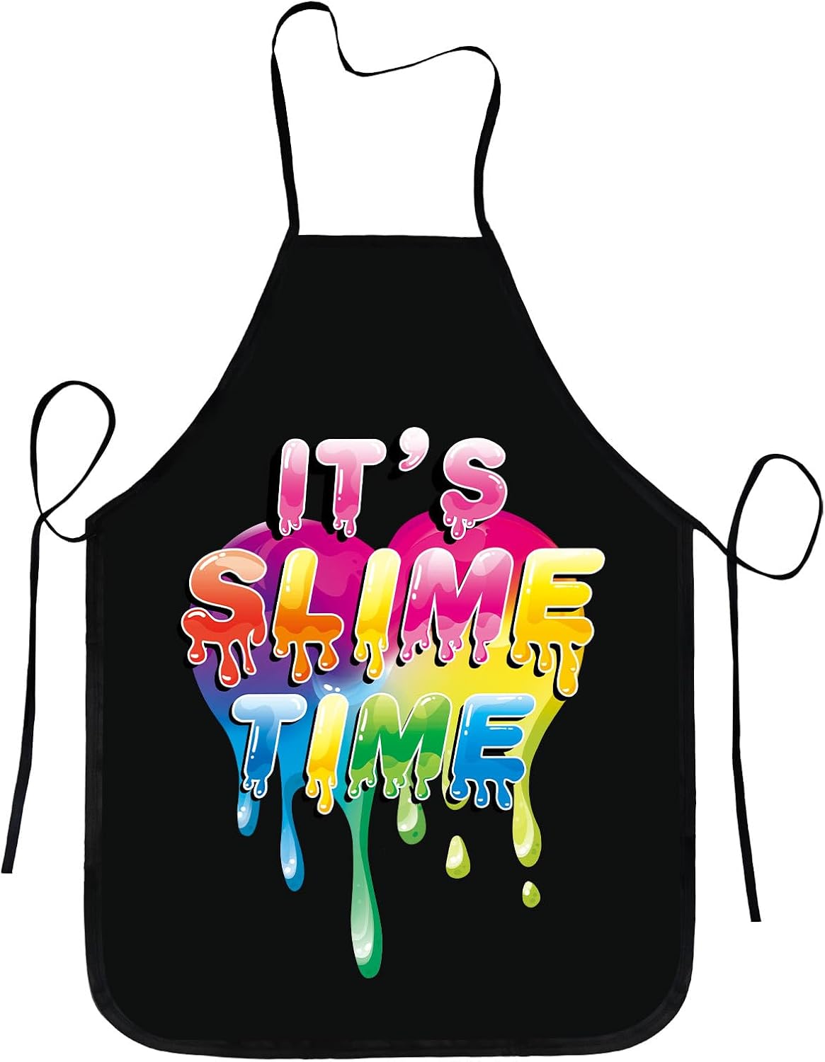 Kitchen Baking Background - Siyah Arka Planlı Slime Time Gökkuşağı