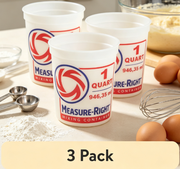 Kitchen Baking Cooking - Yuvarlak Plastik Karıştırma Kabı 1 Quart