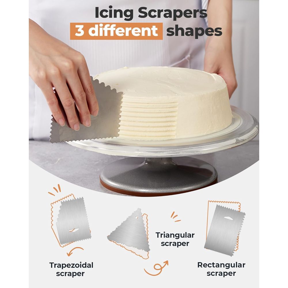 Kek Döner Tablası Seti, Döner  - Offset Spatula Set incelemesi ve fiyatı