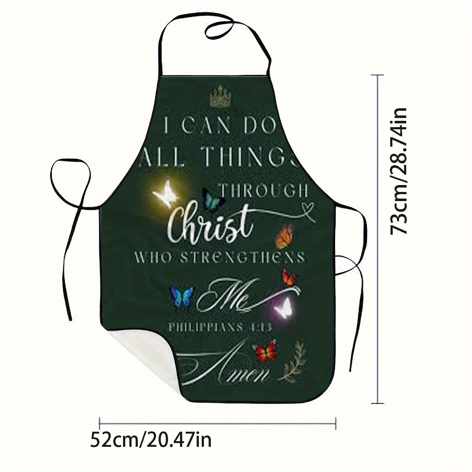 1 adet Hristiyan Önlüğü Filipi - Kitchen Baking Quotes incelemesi ve fiyatı