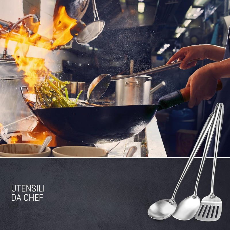 Wok Spatulası ve Kepçesi, Süzg - Offset Spatula Set incelemesi ve fiyatı