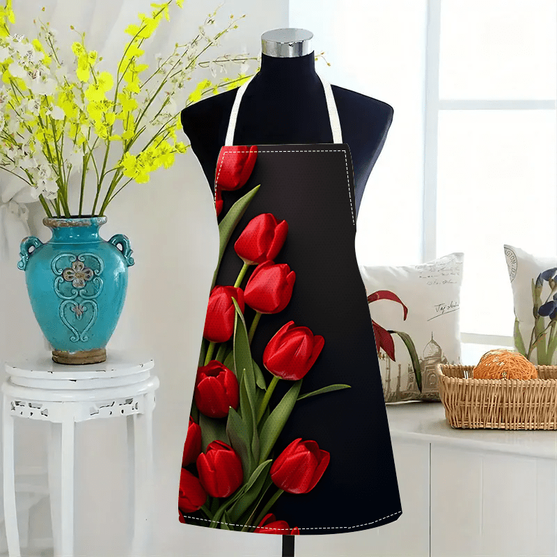 1 adet Kırmızı Lale Çiçeği Siy - Kitchen Baking Background incelemesi ve fiyatı