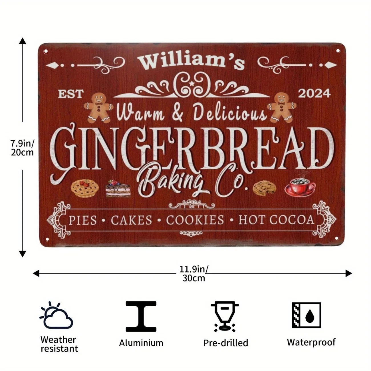 1 adet Kişiselleştirilmiş Zenc - Baking In Kitchen incelemesi ve fiyatı