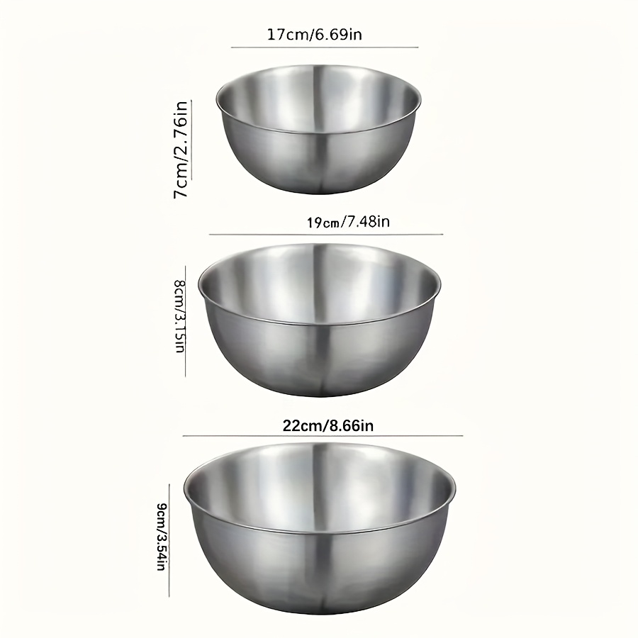 3'lü Paslanmaz Çelik Salata Ka - Kitchen Baking Cooking incelemesi ve fiyatı