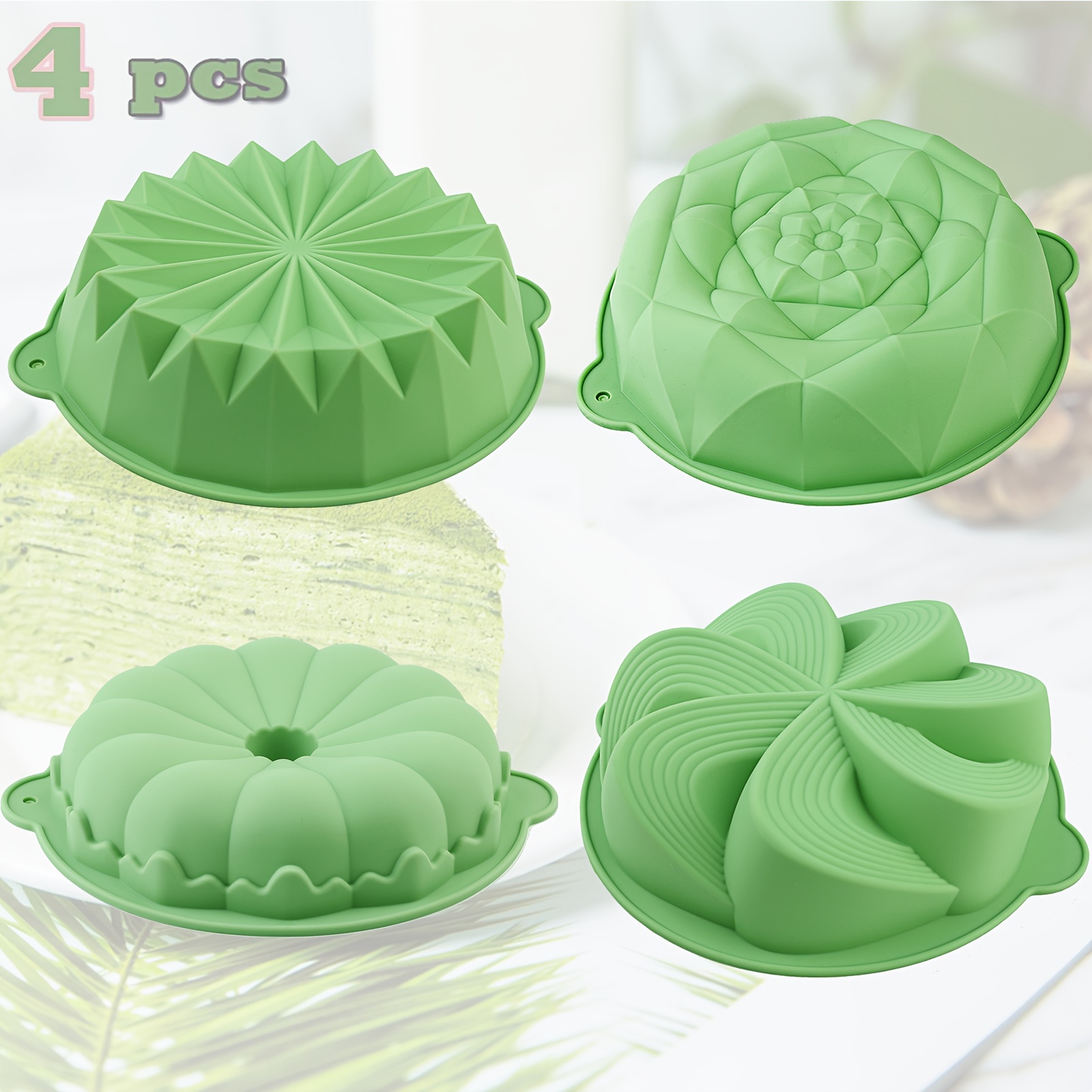 4 Parçalı Çiçek Şeklinde Silik - Kitchen Baking Must Haves incelemesi ve fiyatı