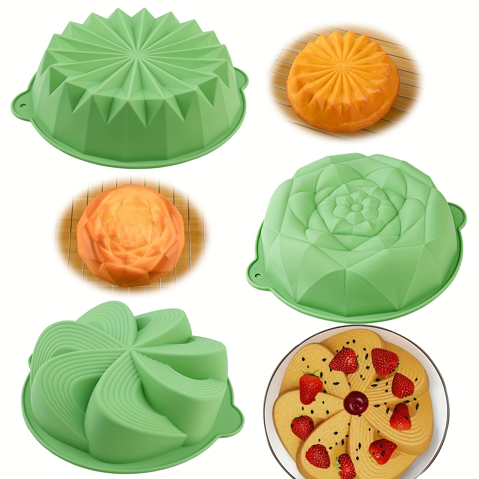 4 Parçalı Çiçek Şeklinde Silik - Kitchen Baking Must Haves incelemesi ve fiyatı